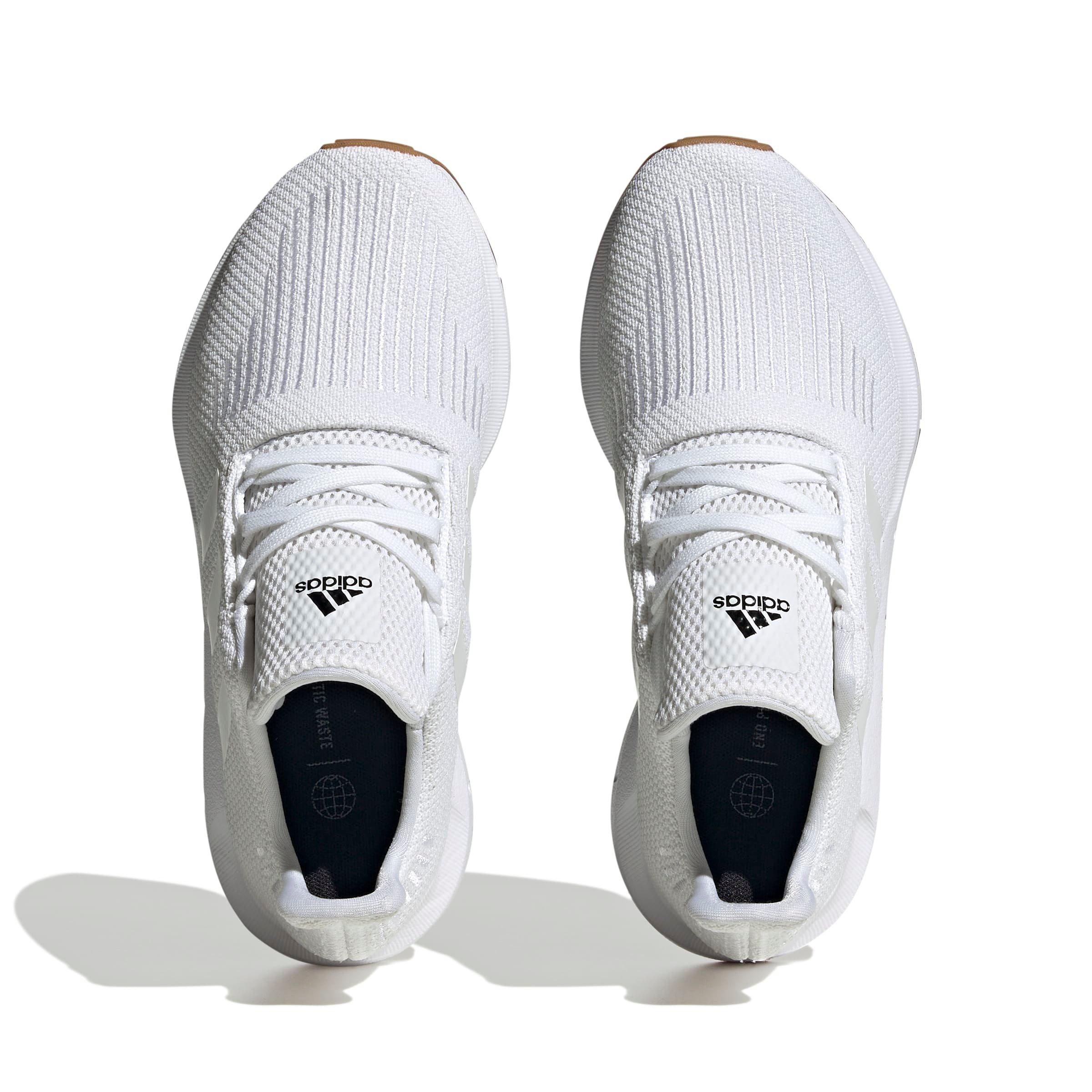 adidas Swift Run 1.0 "Ftwr White/Ftwr White/Core Black" Grade School Boys' Running Shoe - WHITE/WHITE/BLACK