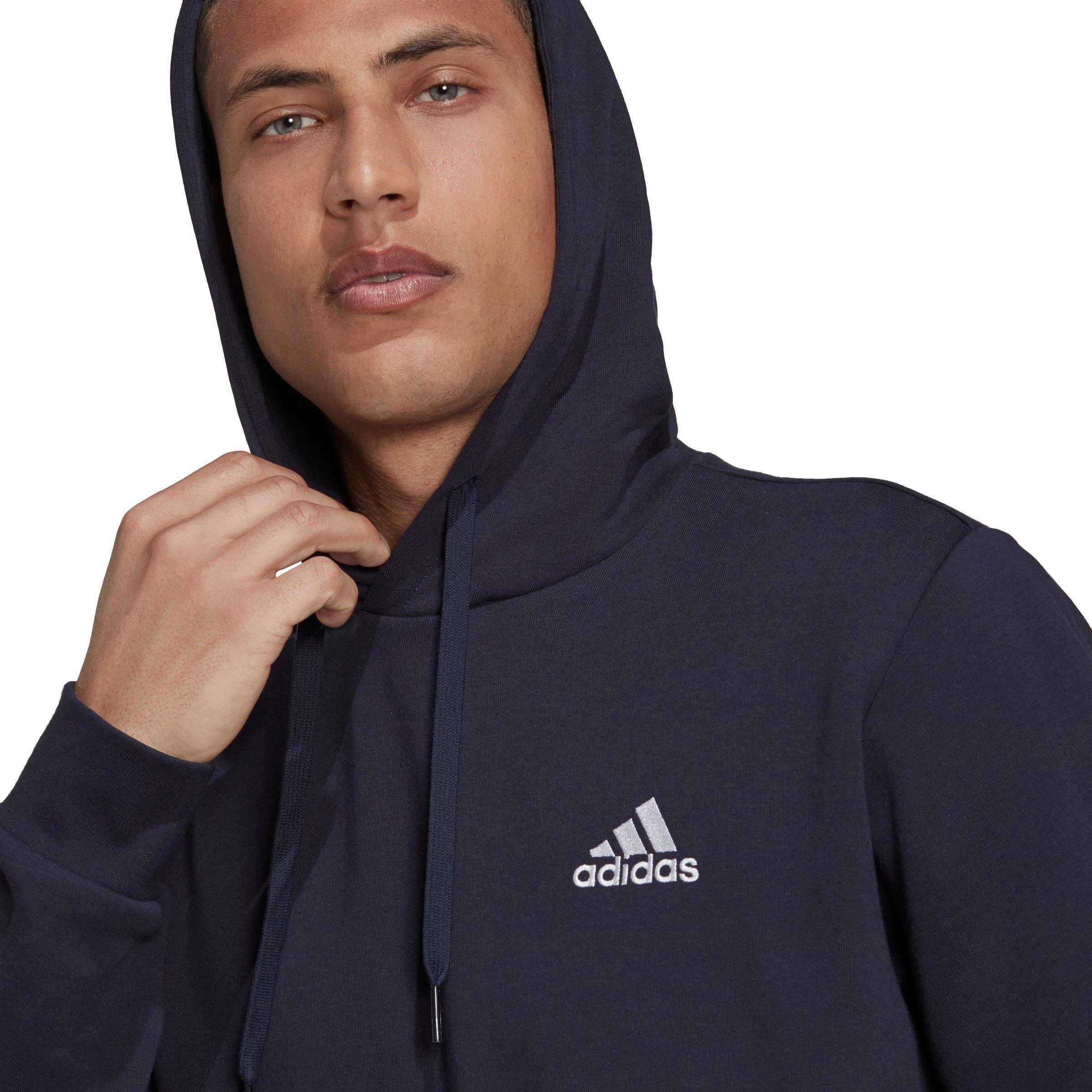 adidas Men's Essentials Fleece Hoodie-Navy - NAVY Thumbnail View 3