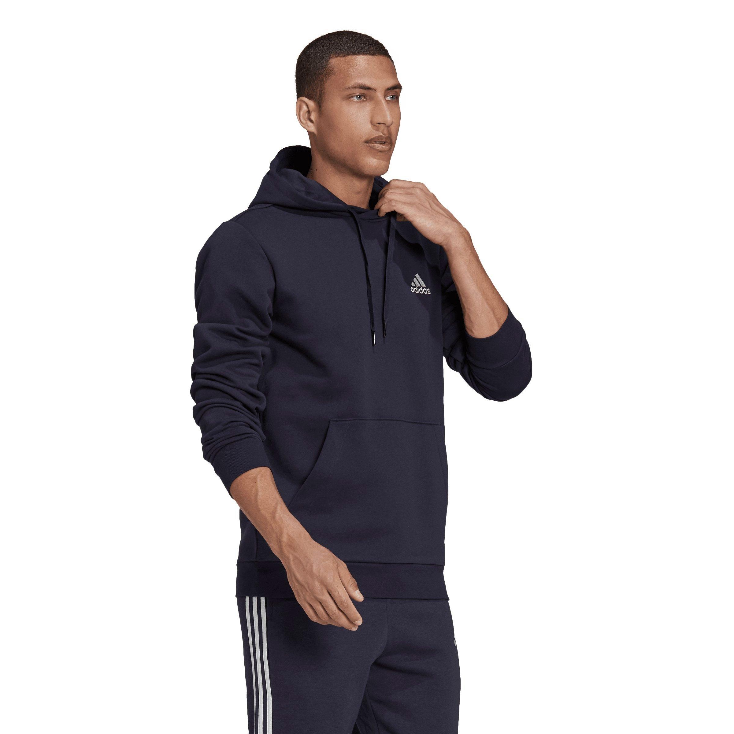 adidas Men's Essentials Fleece Hoodie-Navy - NAVY Thumbnail View 5