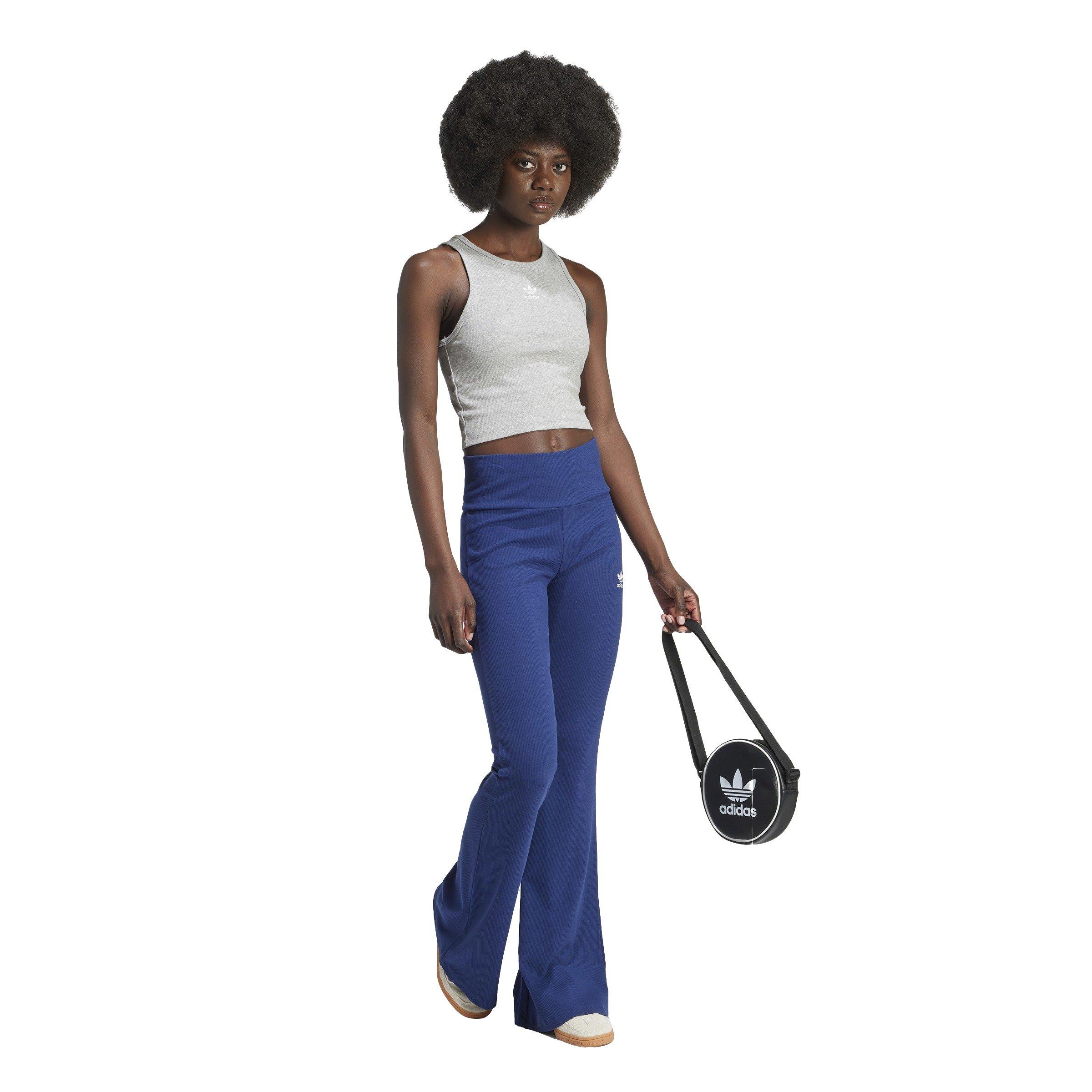 adidas Originals Women's Essentials Ribbed Tank Top-Grey - GREY Thumbnail View 5