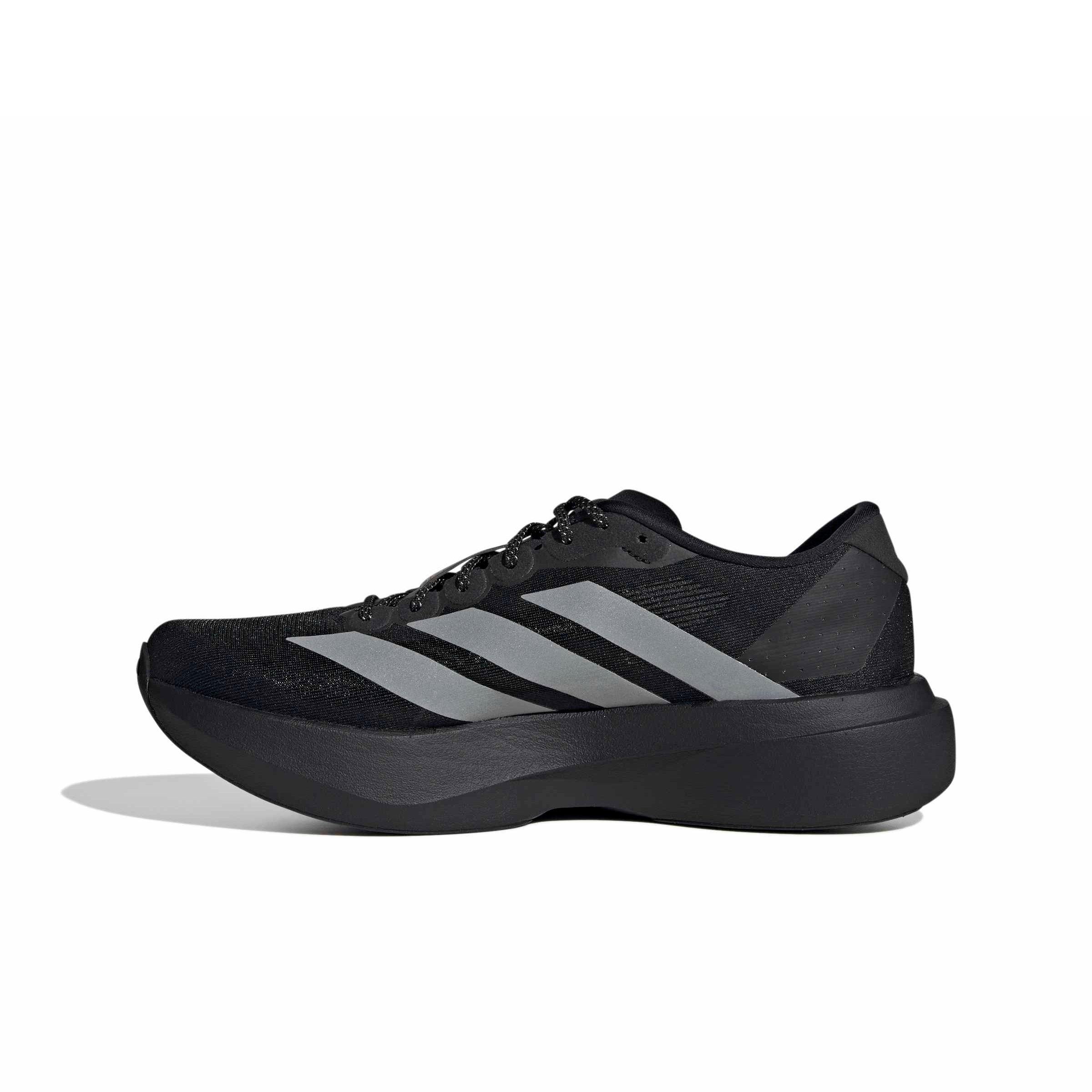 adidas Adizero EVO SL "Core Black/Silver Metallic/Signal Green" Men's Running Shoe - BLACK/SILVER/GREEN Thumbnail View 2