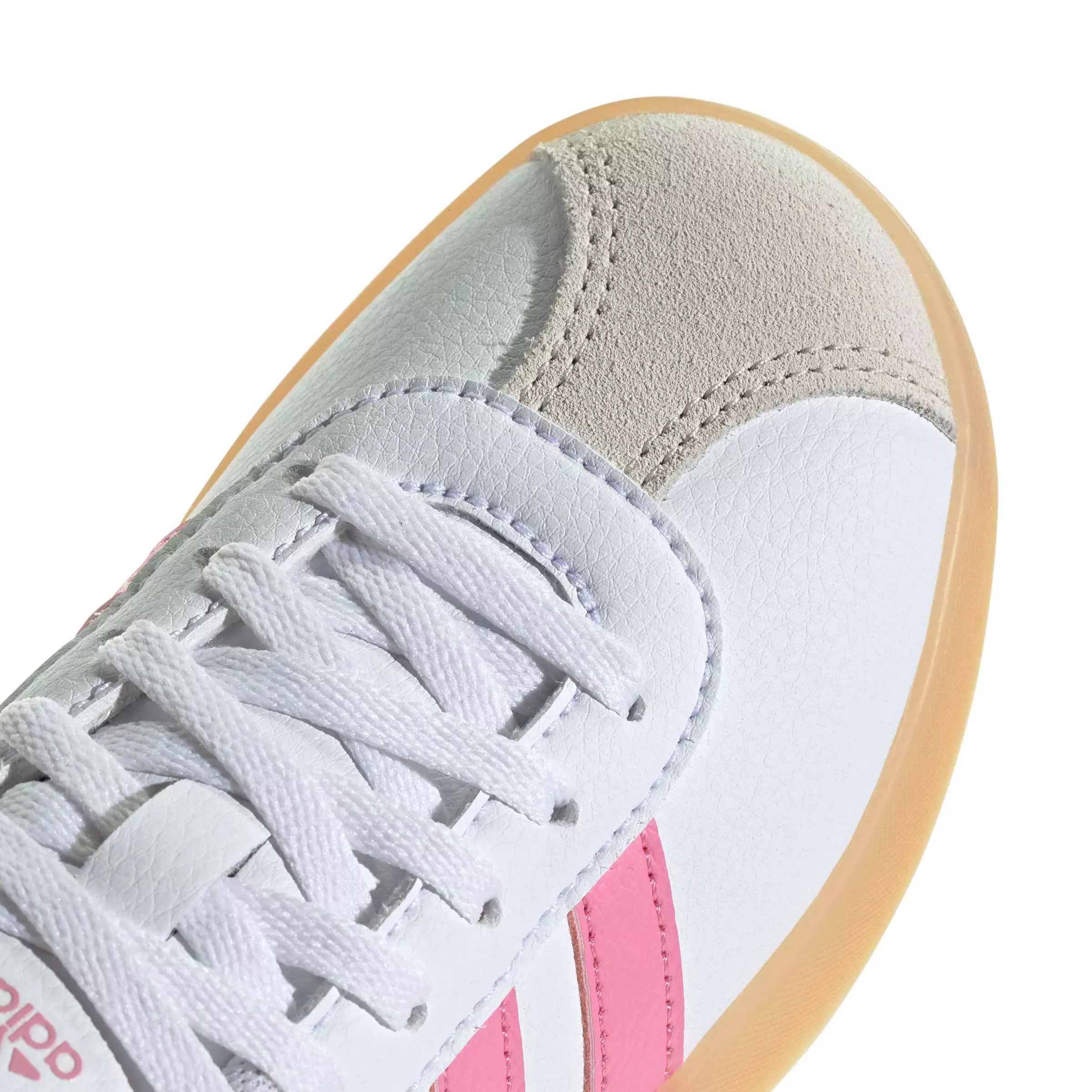 adidas VL Court 3.0 "Ftwr White/Bliss Pink/Alumina" Preschool Girls' Shoe - WHITE/PINK/ALUMINA