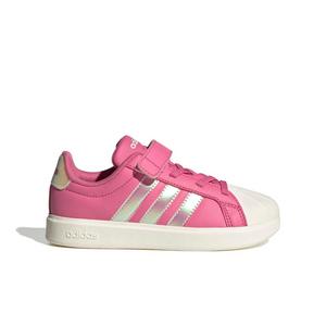 adidas Streettalk "Pink Fusion/Ftwr White/Wonder Quartz" Preschool Girls' Shoe - PINK/WHITE/QUARTZ
