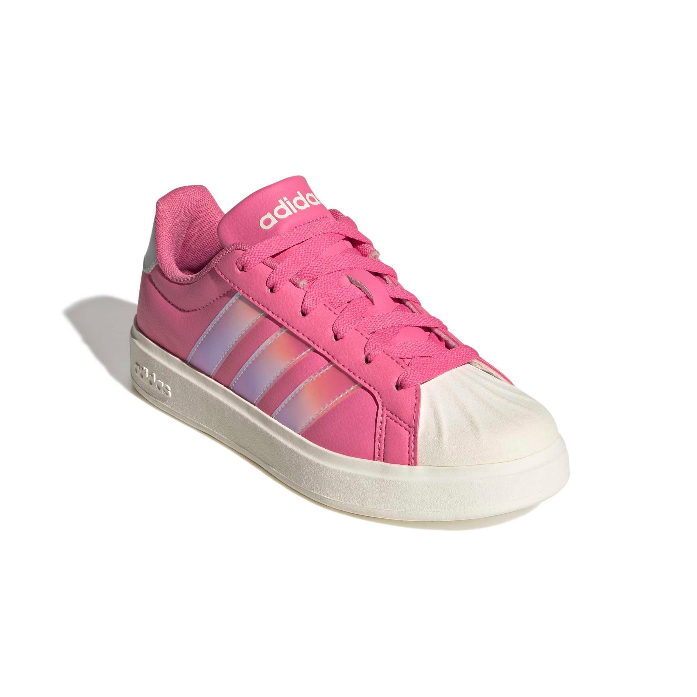 adidas Streettalk "Pink Fusion/Ftwr White/Wonder Quartz" Grade School Girls' Shoe - PINK/WHITE/QUARTZ