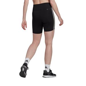 adidas Women's Training Essentials 3-Stripes High-Waisted Short Leggings-Black