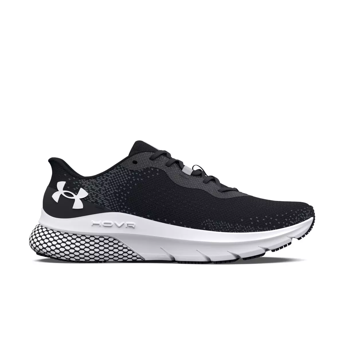 Under Armour HOVR Turbulence 2 2E Wide "Black/Jet Grey/White" Men's Running Shoe - BLACK/GREY/WHITE