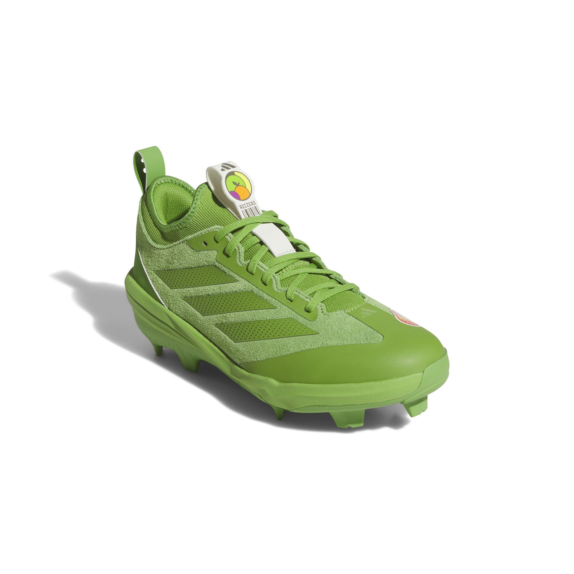 adidas Adizero Impact TPU 2.0 BSB Somos "Team Rave Green/Rave Green/Off White" Men's Baseball Cleat - GREEN/GREEN/OFF WHITE Thumbnail View 3