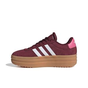 adidas VL Court Bold "Shadow Red/Ftwr White/Pink Fusion" Grade School Girls' Shoe - RED/WHITE/PINK
