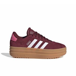 adidas VL Court Bold "Shadow Red/Ftwr White/Pink Fusion" Grade School Girls' Shoe - RED/WHITE/PINK