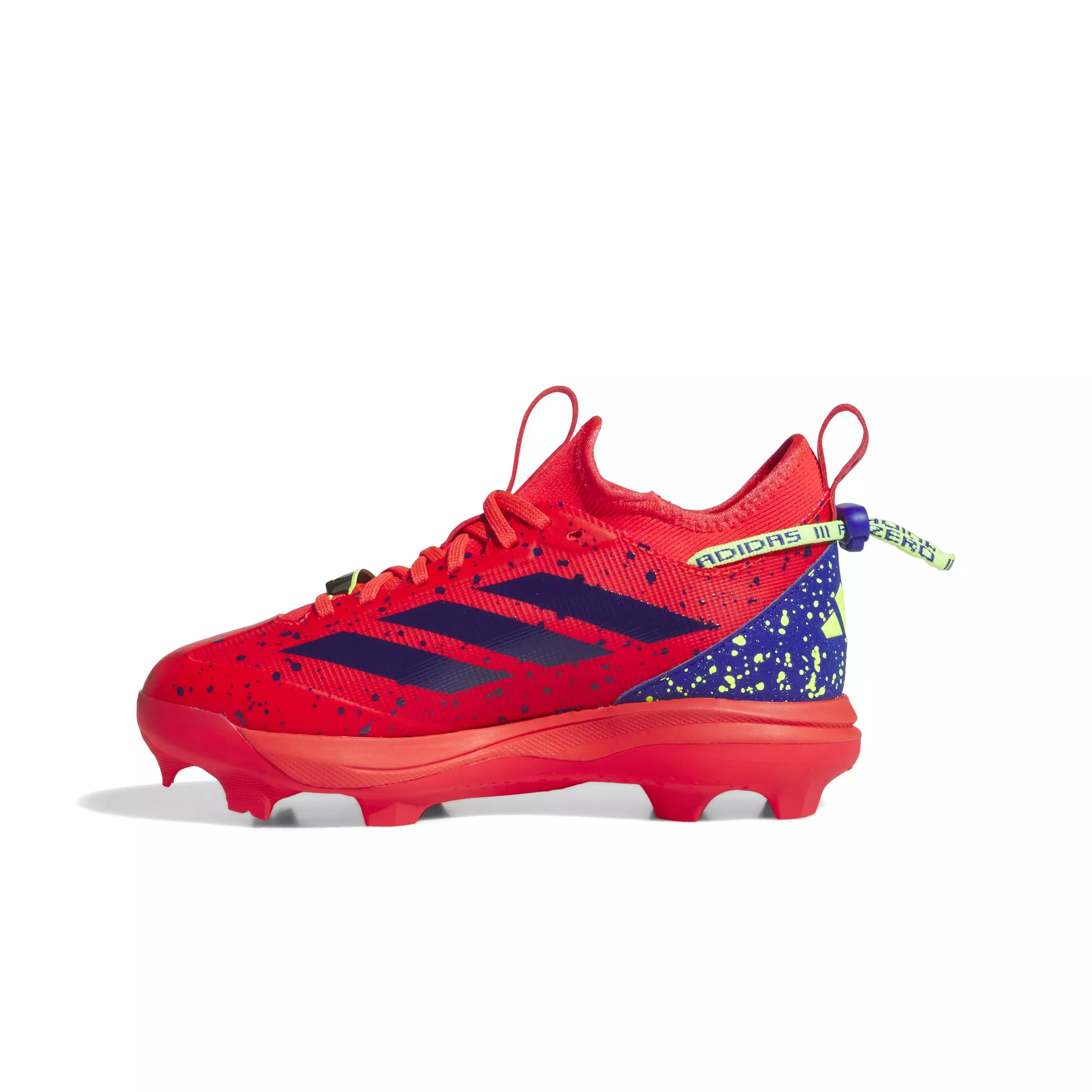 adidas Adizero Impact TPU BSB 2.0 Shades "Lucid Red/Blue/Lemon" Grade School Boys' Baseball Cleat - RED/BLUE/LEMON