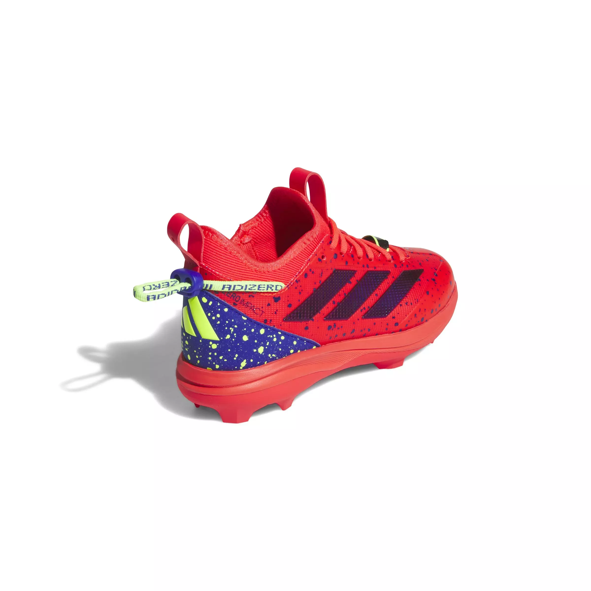 adidas Adizero Impact TPU BSB 2.0 Shades "Lucid Red/Blue/Lemon" Grade School Boys' Baseball Cleat - RED/BLUE/LEMON