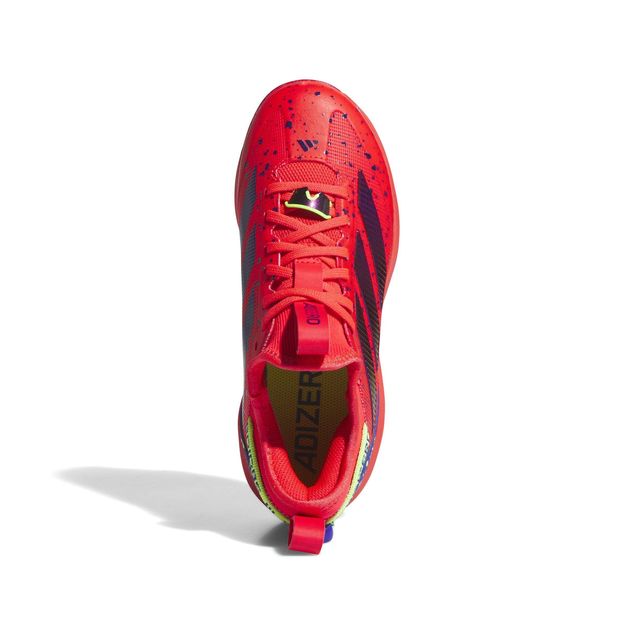 adidas Adizero Impact TPU BSB 2.0 Shades Grade School Boys' "Lucid Red/Blue/Lemon" Baseball Cleat