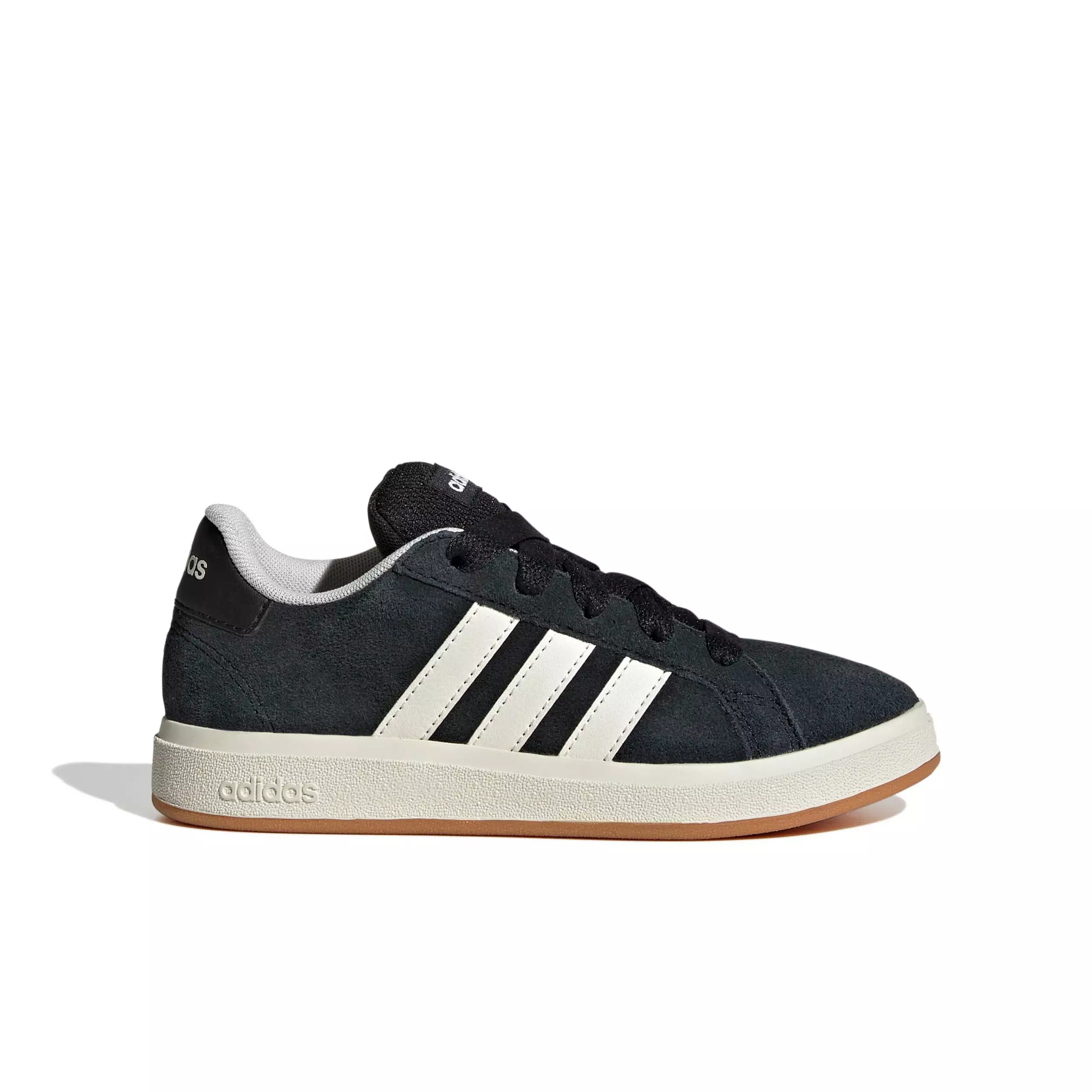 adidas Grand Court 00s "Core Black/Off White/Gum 10" Preschool Boys' Shoe - BLACK/OFF WHITE/GUM