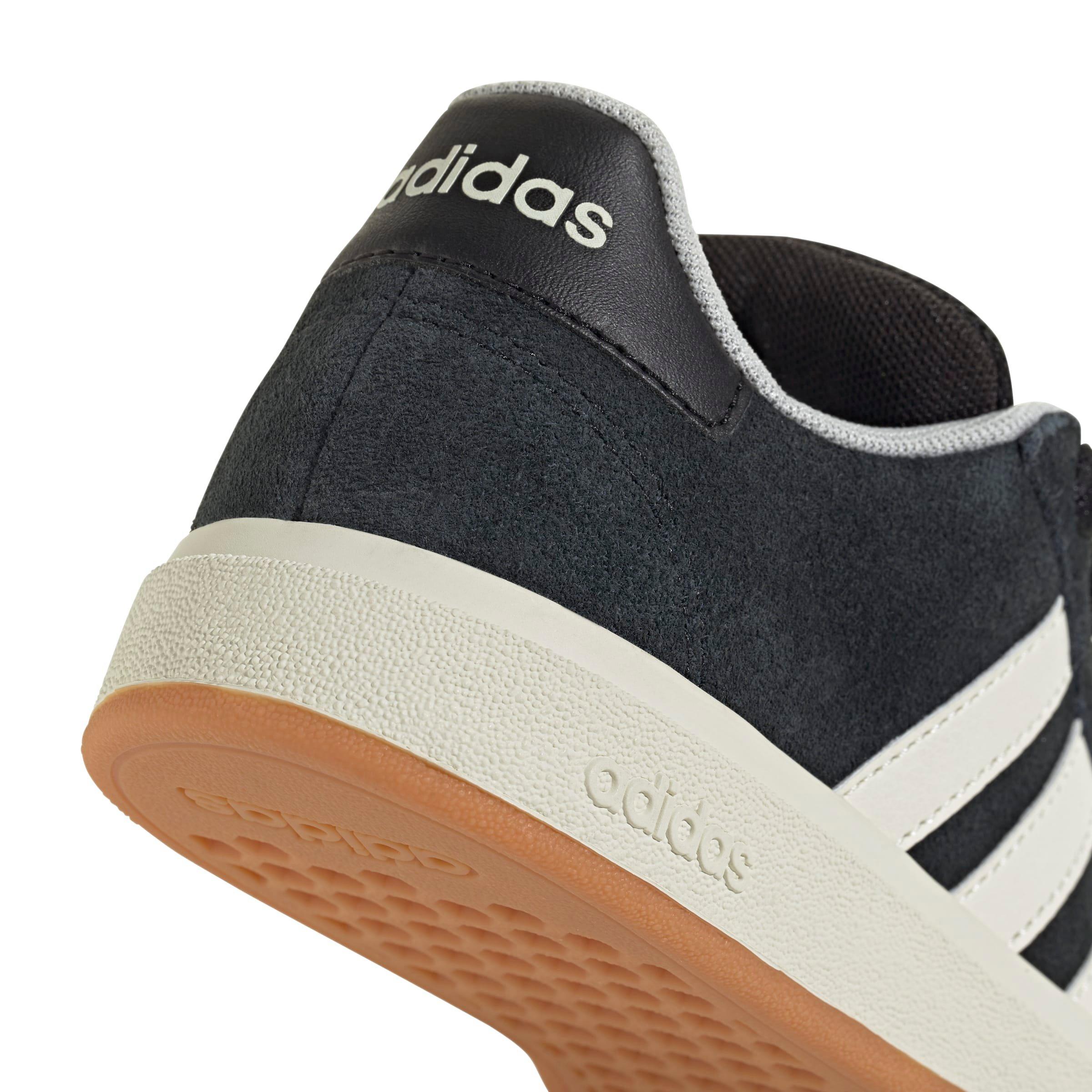adidas Grand Court 00s "Core Black/Off White/Gum 10" Preschool Boys' Shoe - BLACK/OFF WHITE/GUM