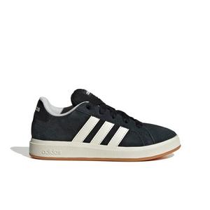 adidas Grand Court 00s "Core Black/Off White/Gum 10" Preschool Boys' Shoe - BLACK/OFF WHITE/GUM