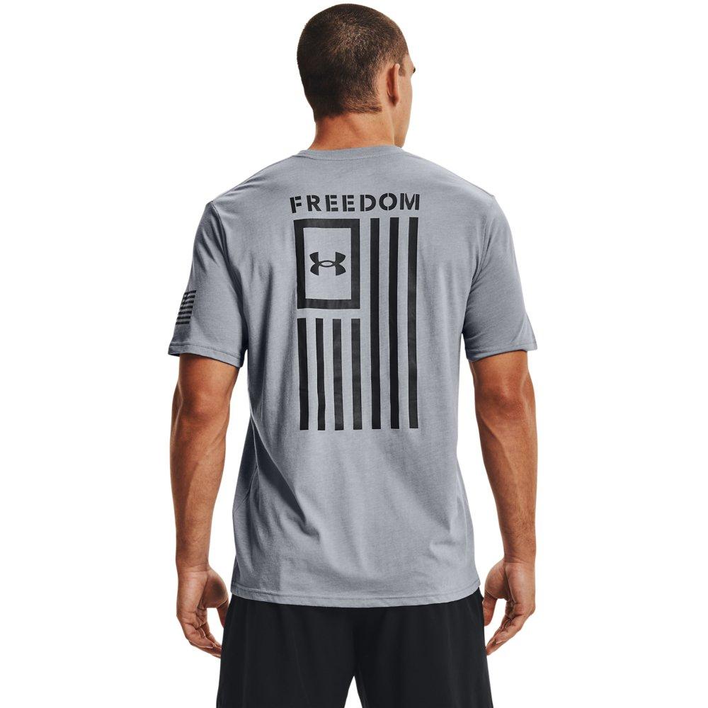Under Armour Men's Freedom Flag T-Shirt-Dk Grey - DK GREY Thumbnail View 2