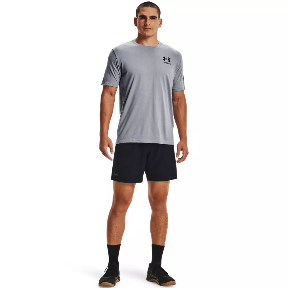 Under Armour Men's Freedom Flag T-Shirt-Dk Grey - DK GREY