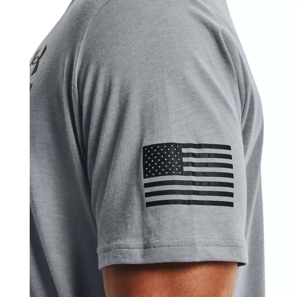 Under Armour Men's Freedom Flag T-Shirt-Dk Grey - DK GREY