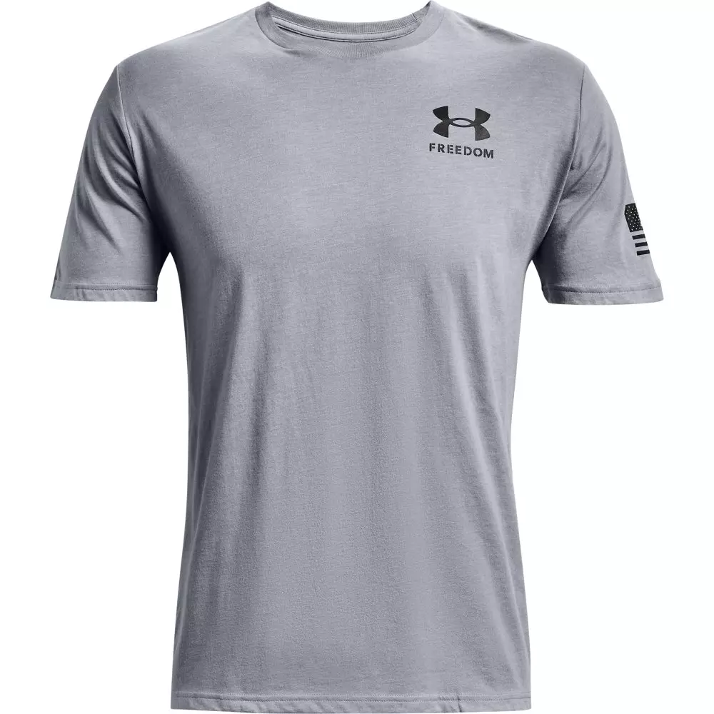 Under Armour Men's Freedom Flag T-Shirt-Dk Grey - DK GREY