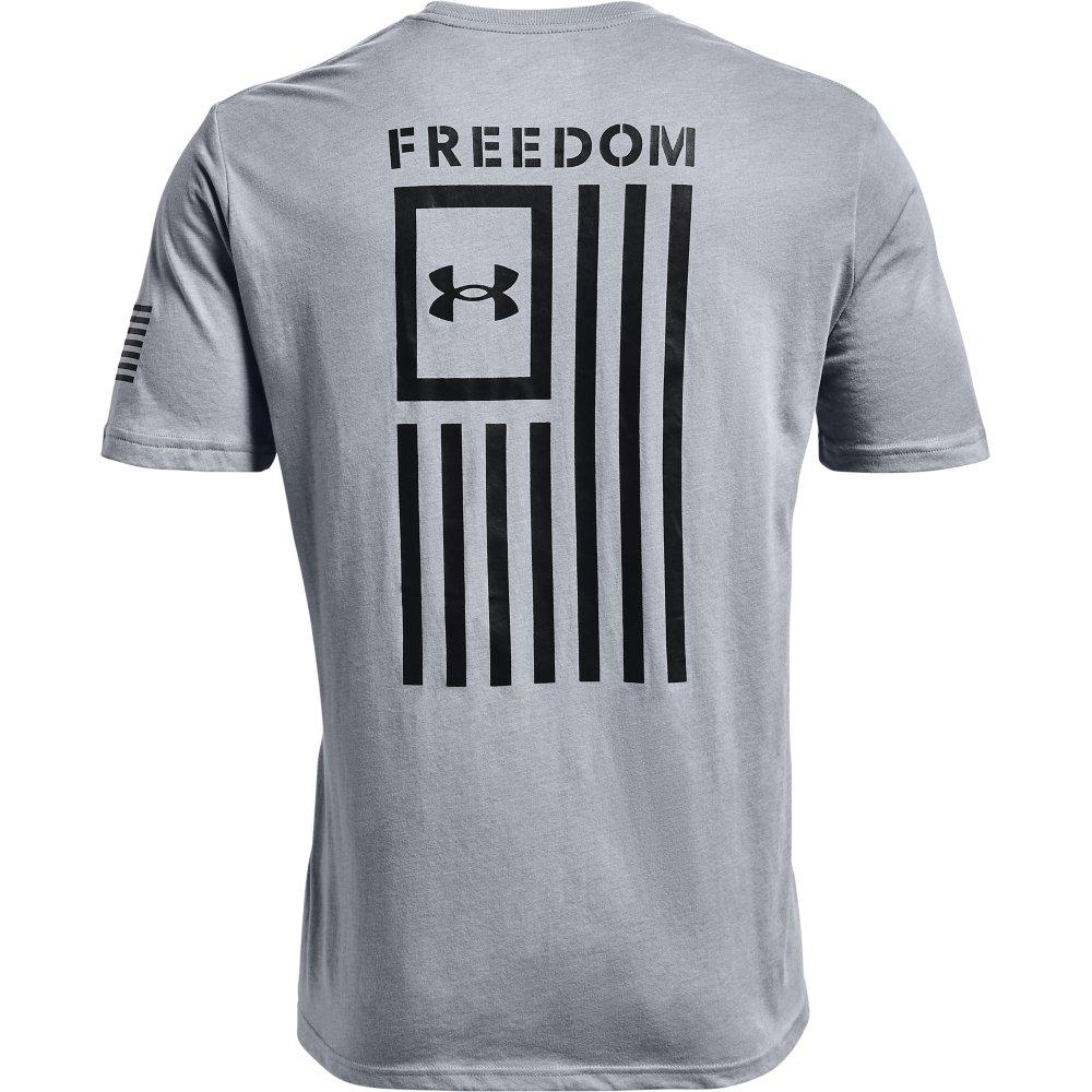 Under Armour Men's Freedom Flag T-Shirt-Dk Grey - DK GREY Thumbnail View 6