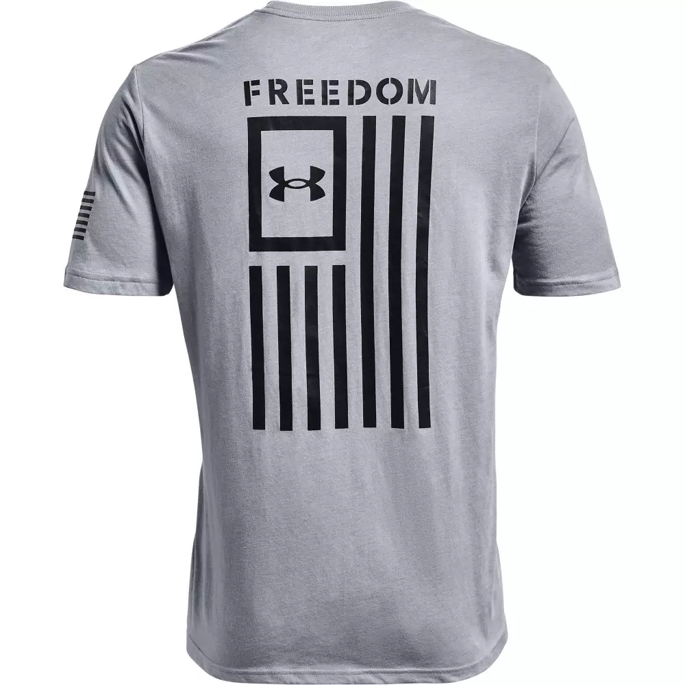 Under Armour Men's Freedom Flag T-Shirt-Dk Grey - DK GREY