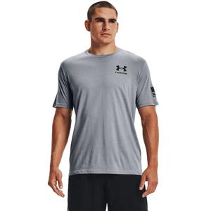 Under Armour Men's Freedom Flag T-Shirt-Dk Grey