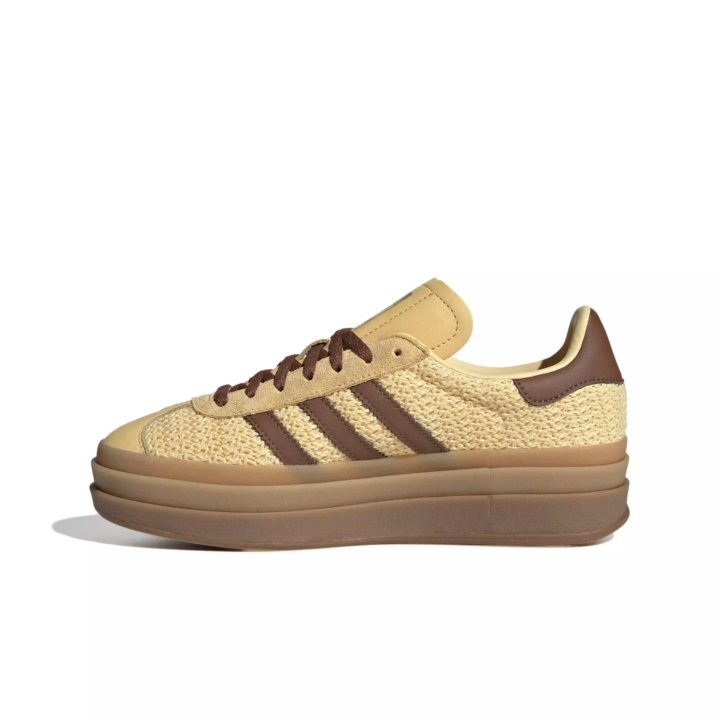 adidas Originals Gazelle Bold "Orange Tint/Preloved Brown/Gold Metallic" Women's Shoe - ORANGE/BROWN/GOLD
