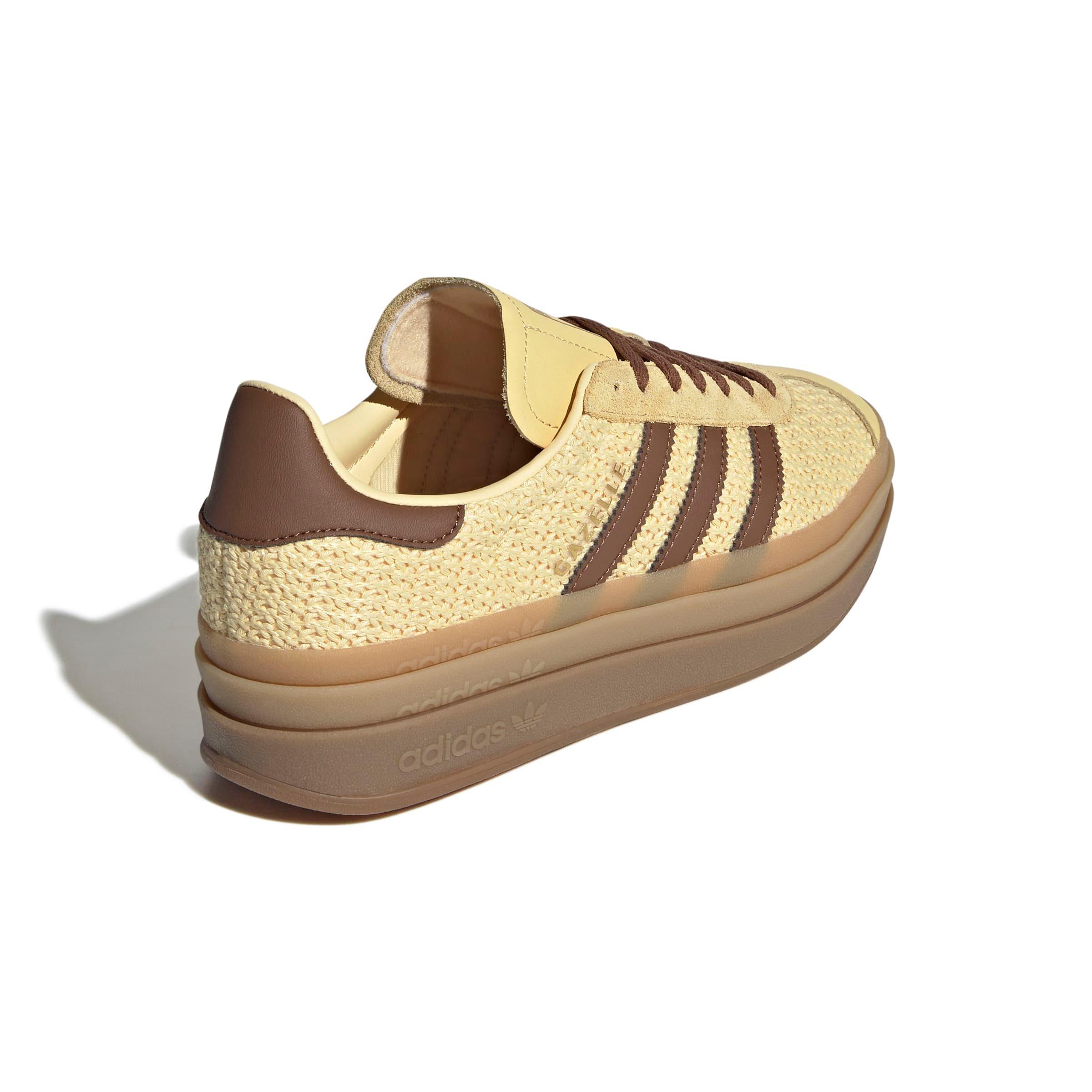 adidas Originals Gazelle Bold "Orange Tint/Preloved Brown/Gold Metallic" Women's Shoe - ORANGE/BROWN/GOLD Thumbnail View 4