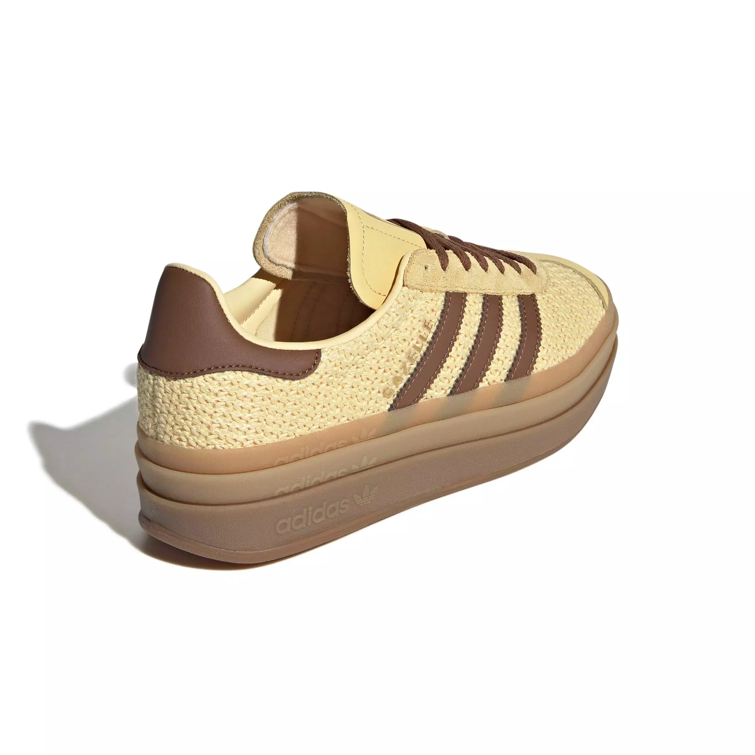 adidas Originals Gazelle Bold "Orange Tint/Preloved Brown/Gold Metallic" Women's Shoe - ORANGE/BROWN/GOLD