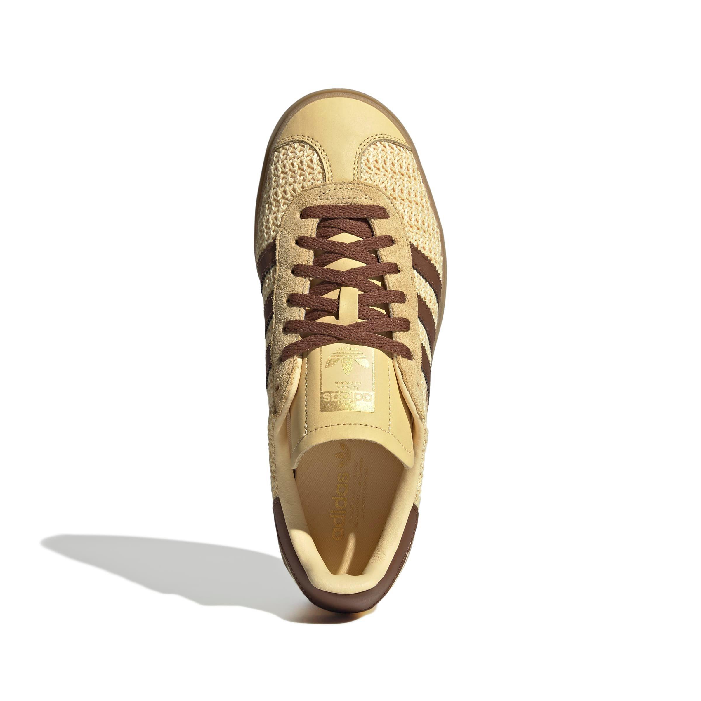 adidas Originals Gazelle Bold "Orange Tint/Preloved Brown/Gold Metallic" Women's Shoe - ORANGE/BROWN/GOLD Thumbnail View 5