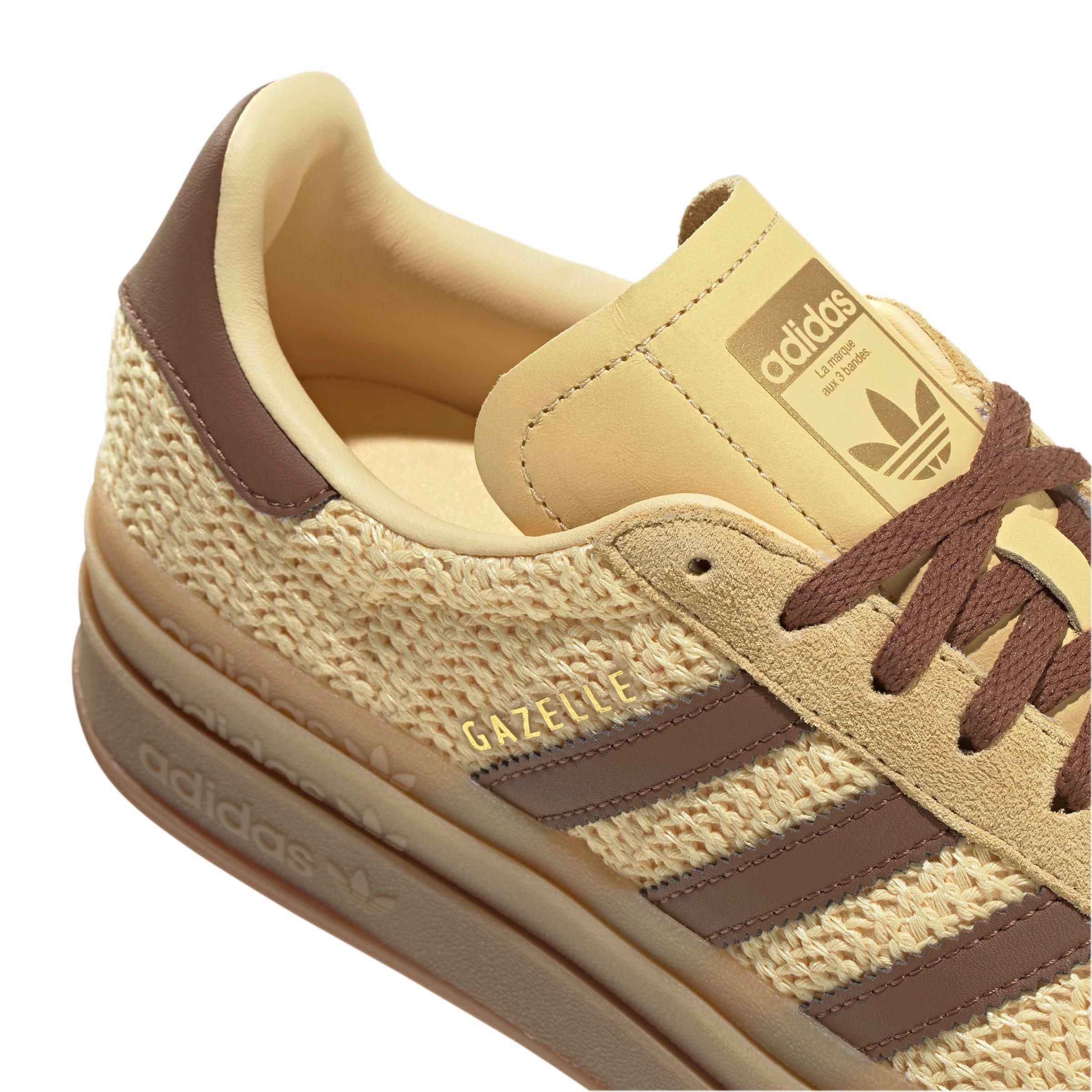 adidas Originals Gazelle Bold "Orange Tint/Preloved Brown/Gold Metallic" Women's Shoe - ORANGE/BROWN/GOLD Thumbnail View 7