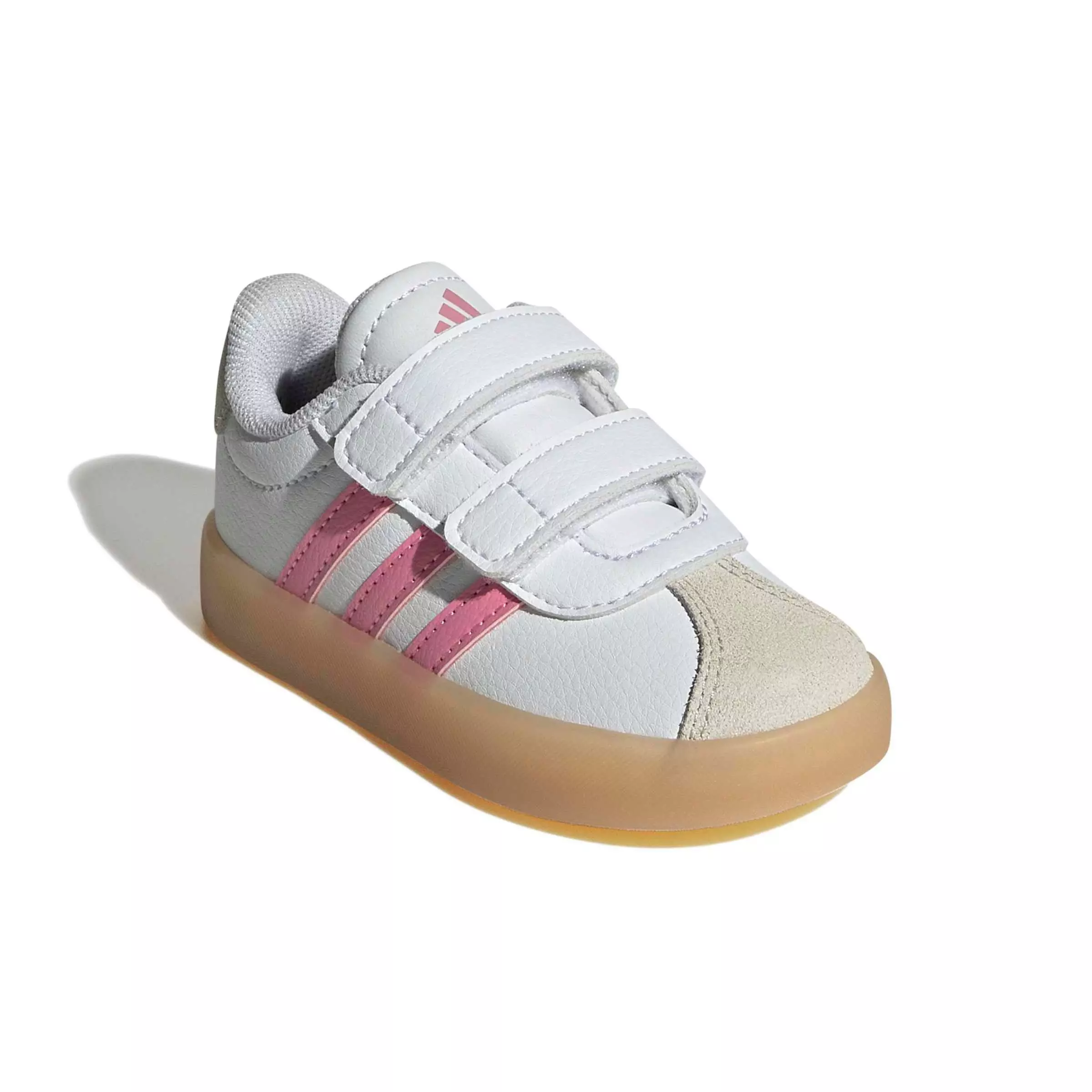 adidas VL Court 3.0 "Ftwr White/Bliss Pink/Alumina" Infant Girls' Shoe - WHITE/PINK/ALUMINA