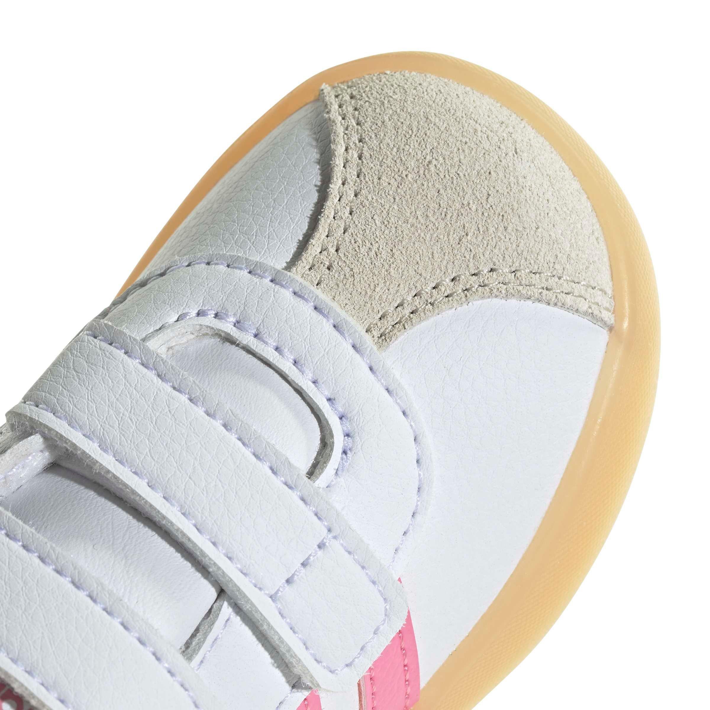 adidas VL Court 3.0 "Ftwr White/Bliss Pink/Alumina" Infant Girls' Shoe - WHITE/PINK/ALUMINA