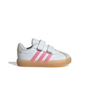 adidas VL Court 3.0 "Ftwr White/Bliss Pink/Alumina" Infant Girls' Shoe - WHITE/PINK/ALUMINA