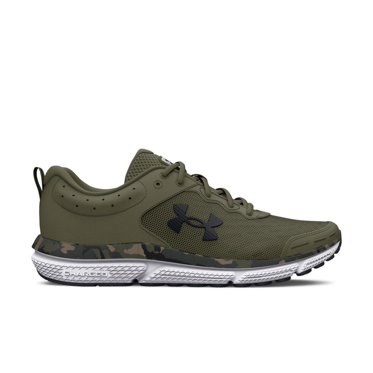 Under Armour Charged Assert 10 Camo "Marine OD Green / Black" Men's Running Shoe - GREEN Thumbnail View 1