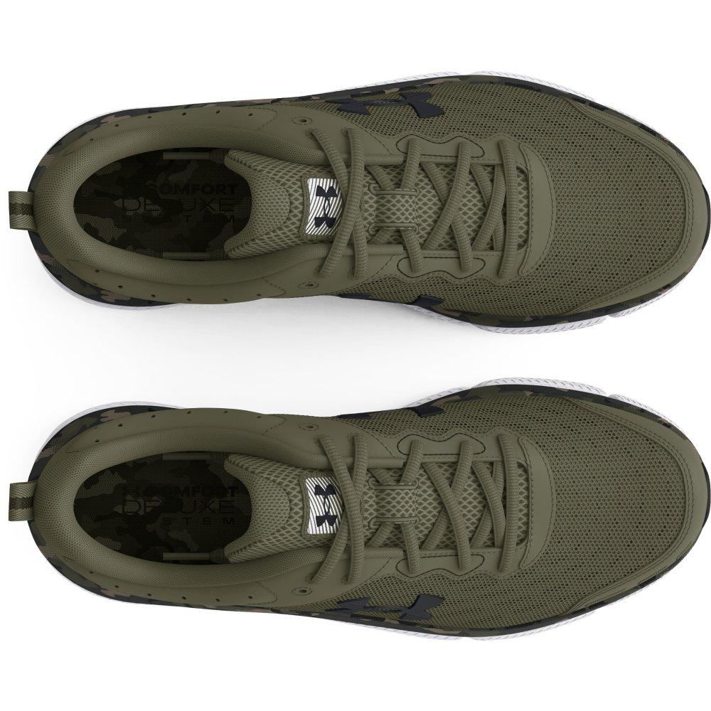 Under Armour Charged Assert 10 Camo "Marine OD Green / Black" Men's Running Shoe - GREEN Thumbnail View 3