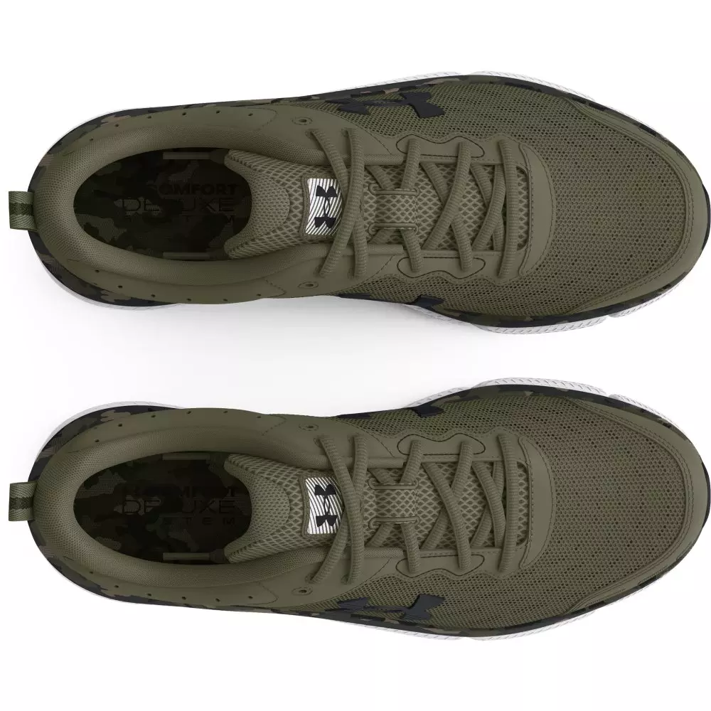 Under Armour Charged Assert 10 Camo "Marine OD Green / Black" Men's Running Shoe - GREEN