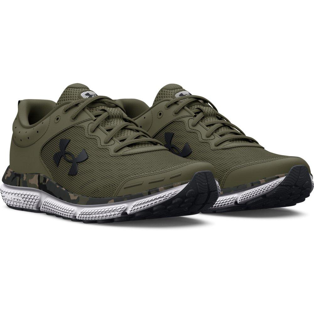 Under Armour Charged Assert 10 Camo "Marine OD Green / Black" Men's Running Shoe - GREEN Thumbnail View 4