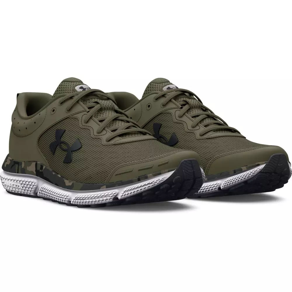 Under Armour Charged Assert 10 Camo "Marine OD Green / Black" Men's Running Shoe - GREEN