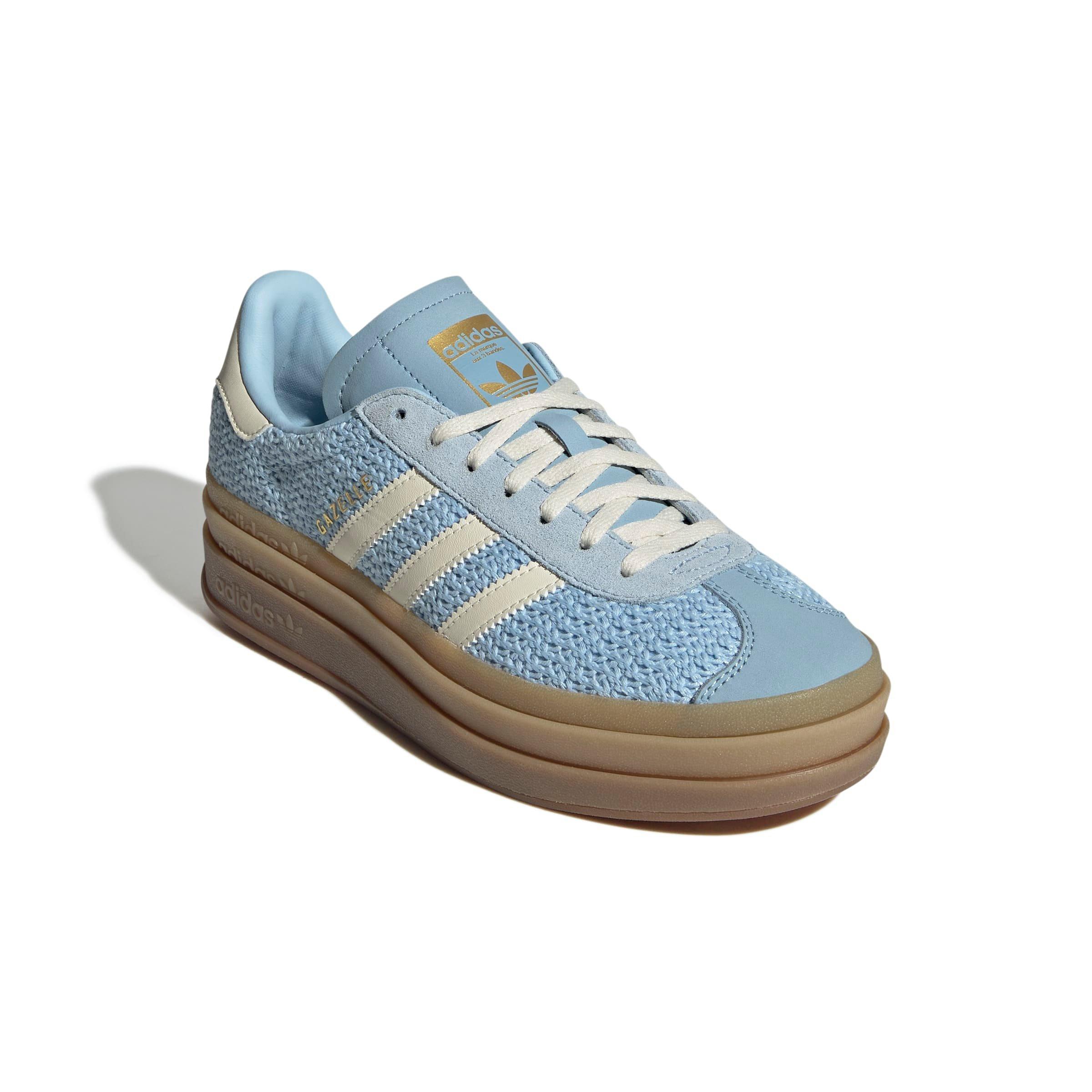 adidas Originals Gazelle Bold "Clear Sky/Sand Strata/Cream White" Women's Shoe - SKY/SAND/CREAM Thumbnail View 3