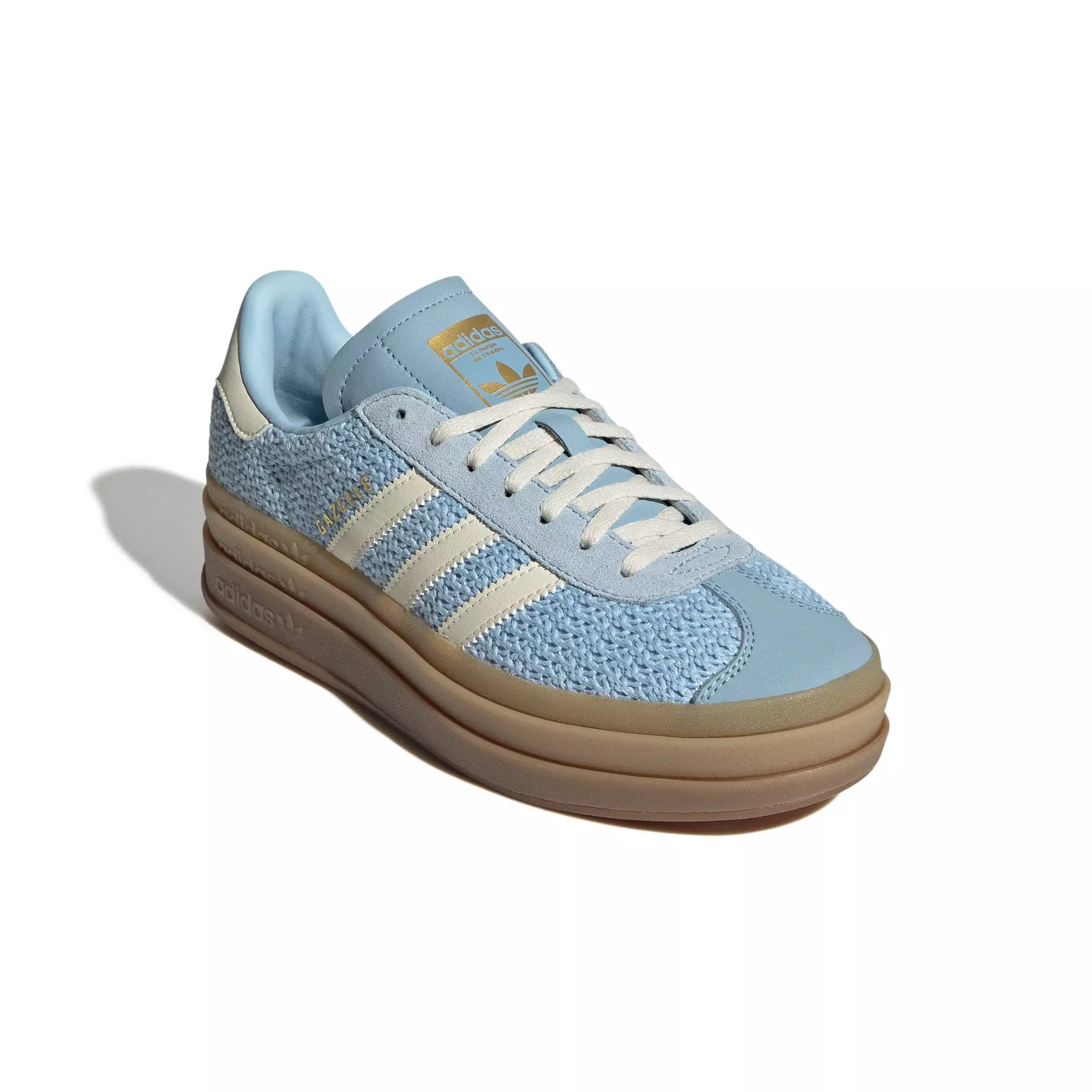 adidas Originals Gazelle Bold "Clear Sky/Sand Strata/Cream White" Women's Shoe - SKY/SAND/CREAM