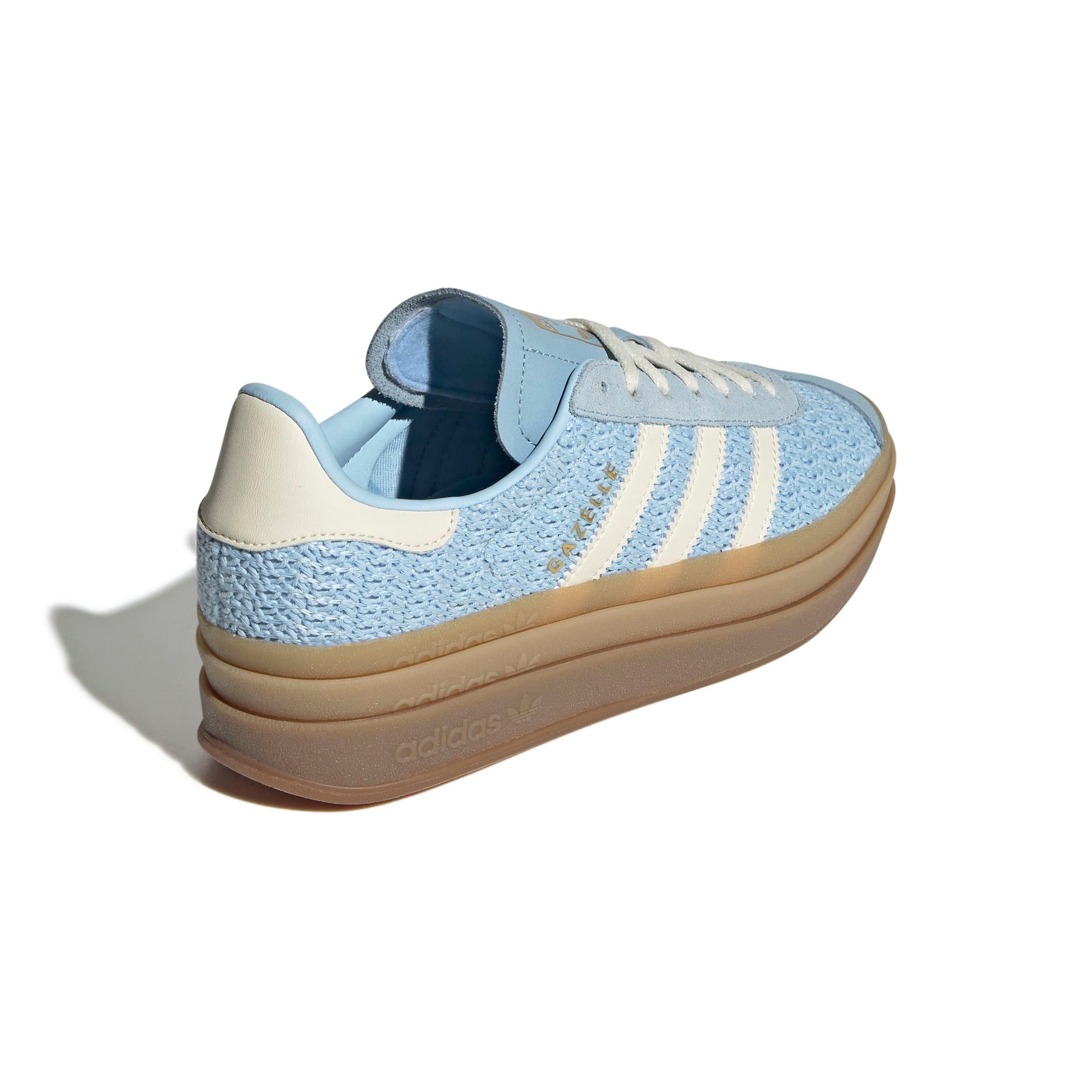 adidas Originals Gazelle Bold "Clear Sky/Sand Strata/Cream White" Women's Shoe - SKY/SAND/CREAM Thumbnail View 4