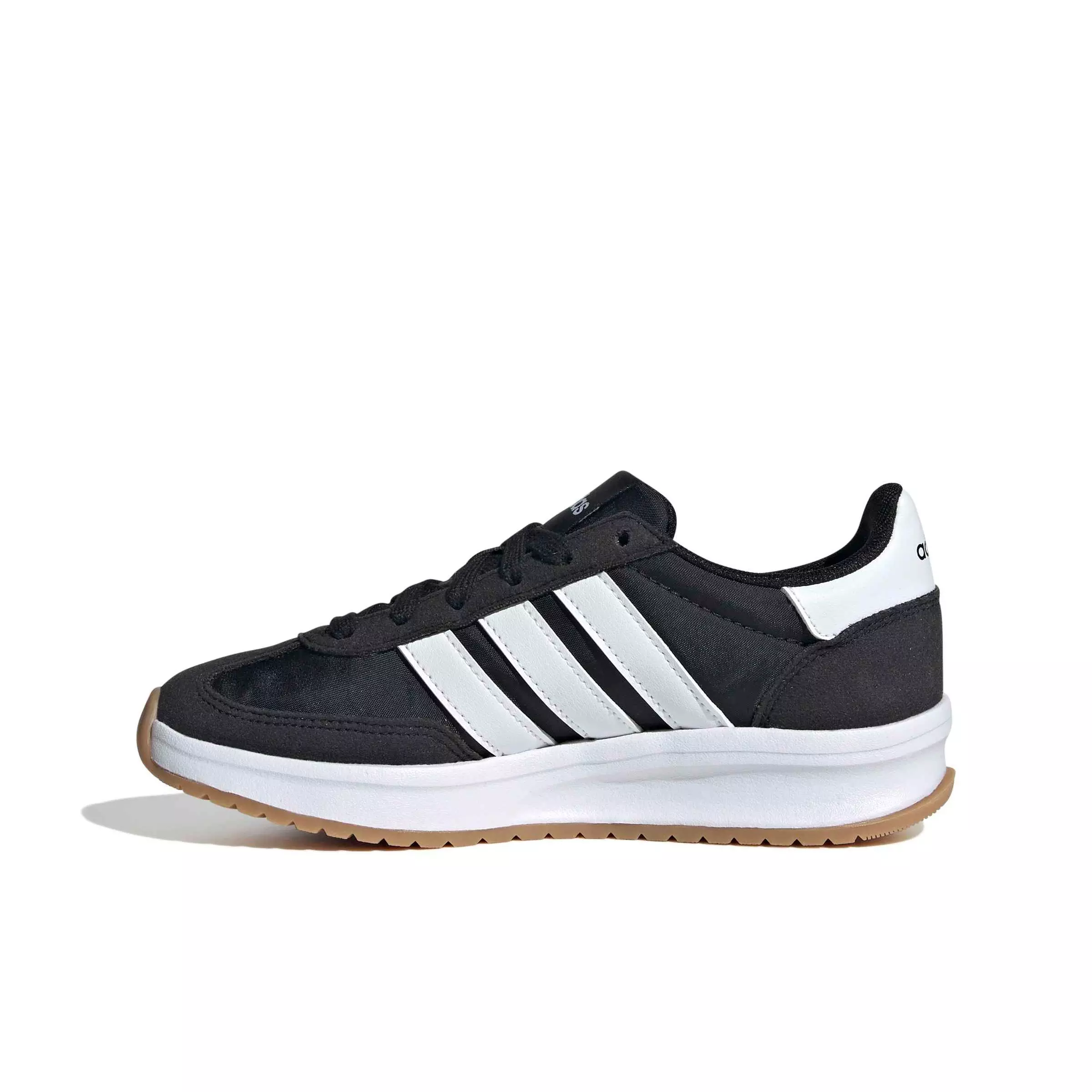 adidas Run 70s 2.0 "Core Black/Ftwr White/Gum 3" Grade School Boys' Shoe - BLACK/WHITE/GUM