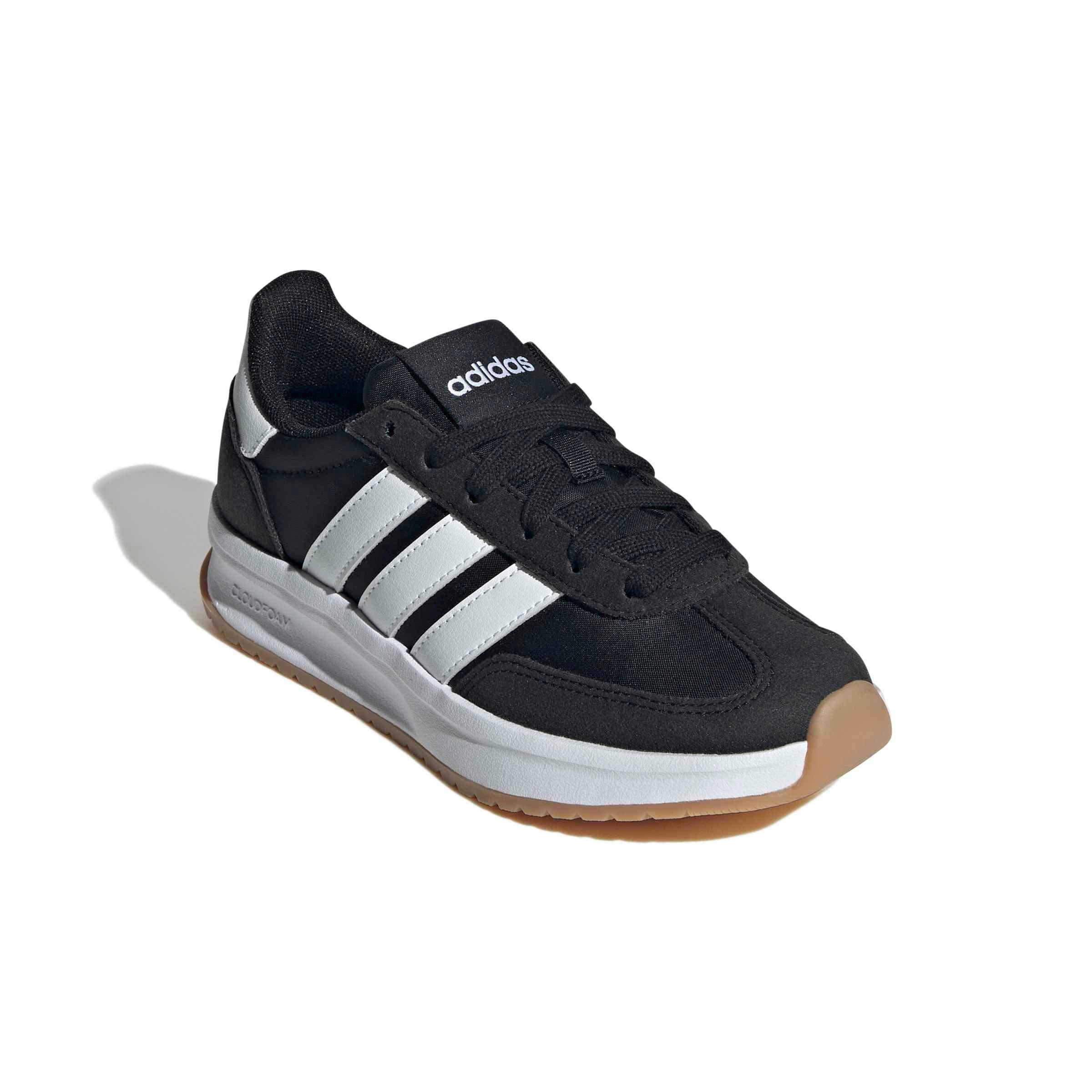 adidas Run 70s 2.0 "Core Black/Ftwr White/Gum 3" Grade School Boys' Shoe - BLACK/WHITE/GUM