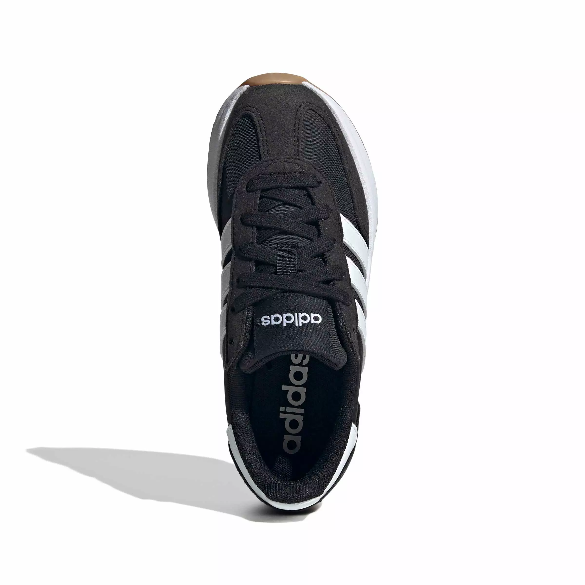 adidas Run 70s 2.0 "Core Black/Ftwr White/Gum 3" Grade School Boys' Shoe - BLACK/WHITE/GUM
