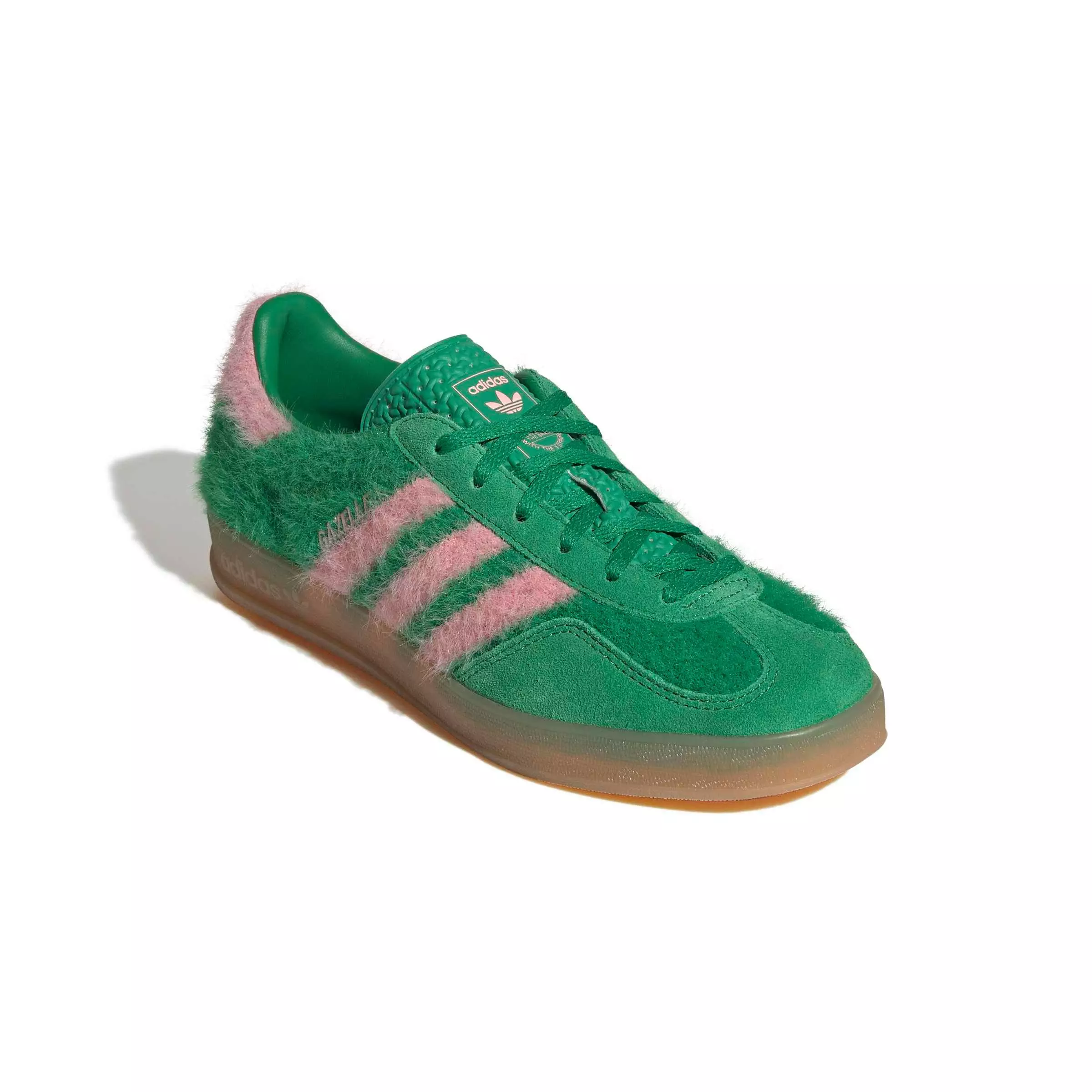 adidas Originals Gazelle "Green/Glow Pink/Gum 3" Women's Shoe - GREEN/PINK/GUM