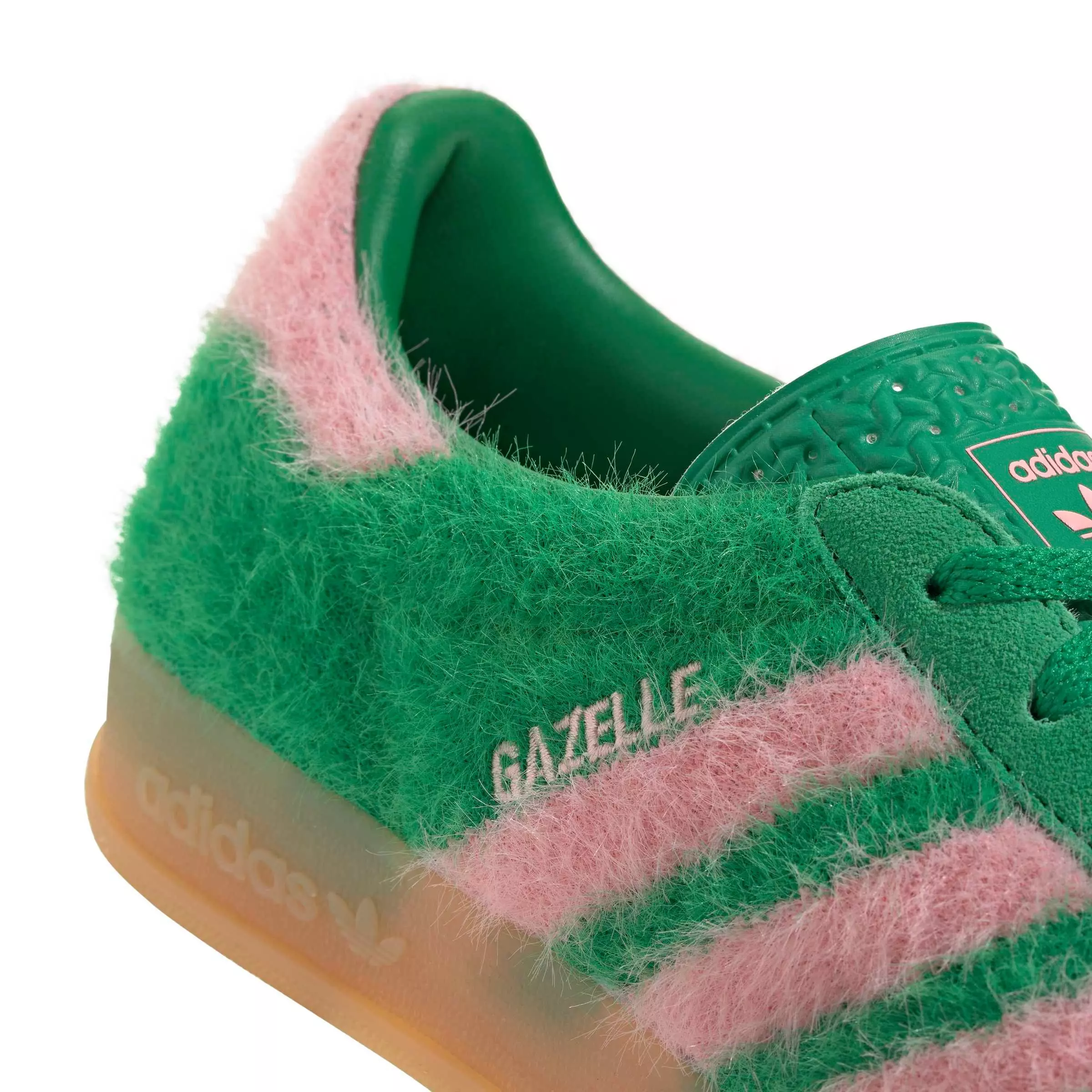 adidas Originals Gazelle "Green/Glow Pink/Gum 3" Women's Shoe - GREEN/PINK/GUM