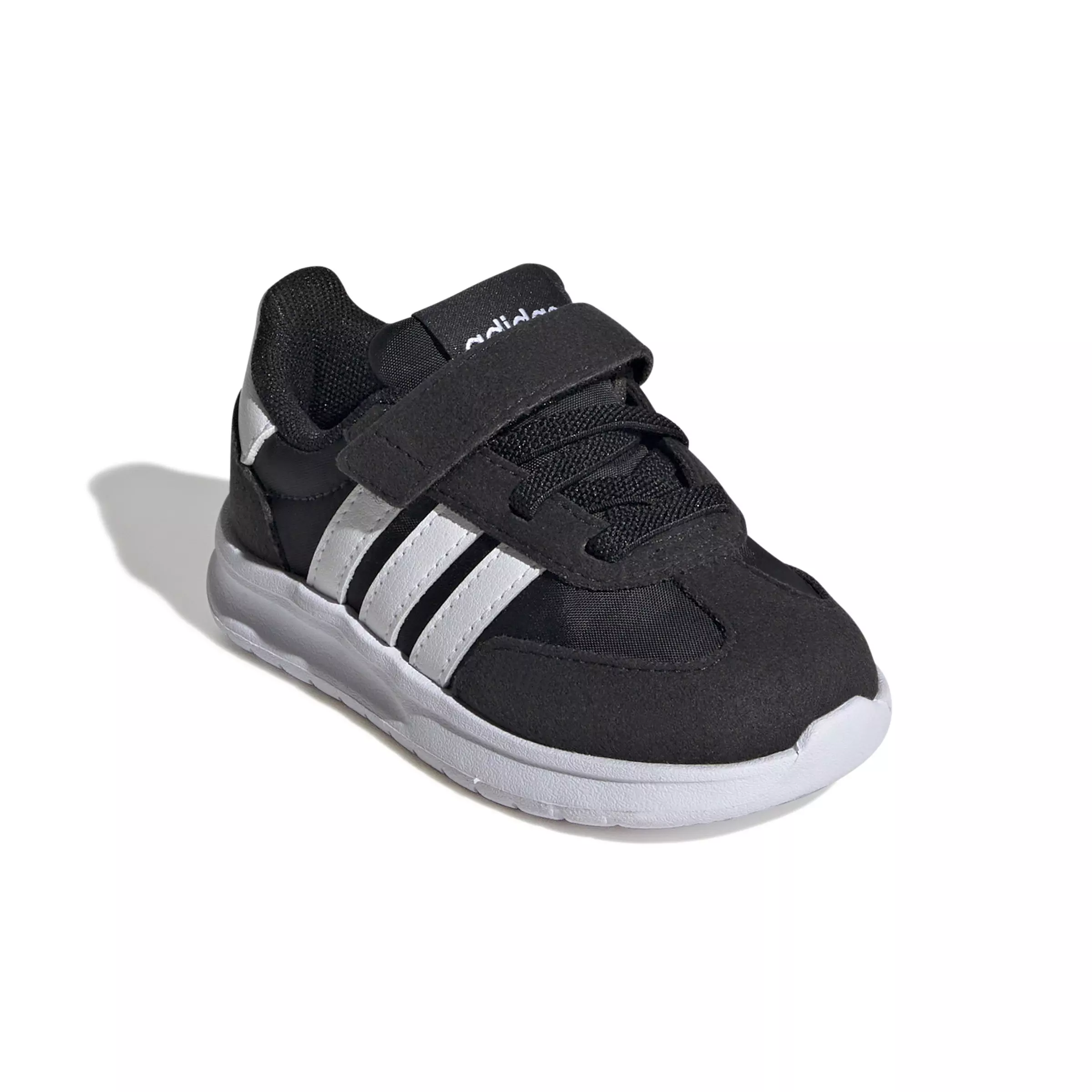 adidas Run 70s 2.0 "Core Black/Ftwr White/Core Black" Infant Boys' Shoe - BLACK/WHITE/BLACK