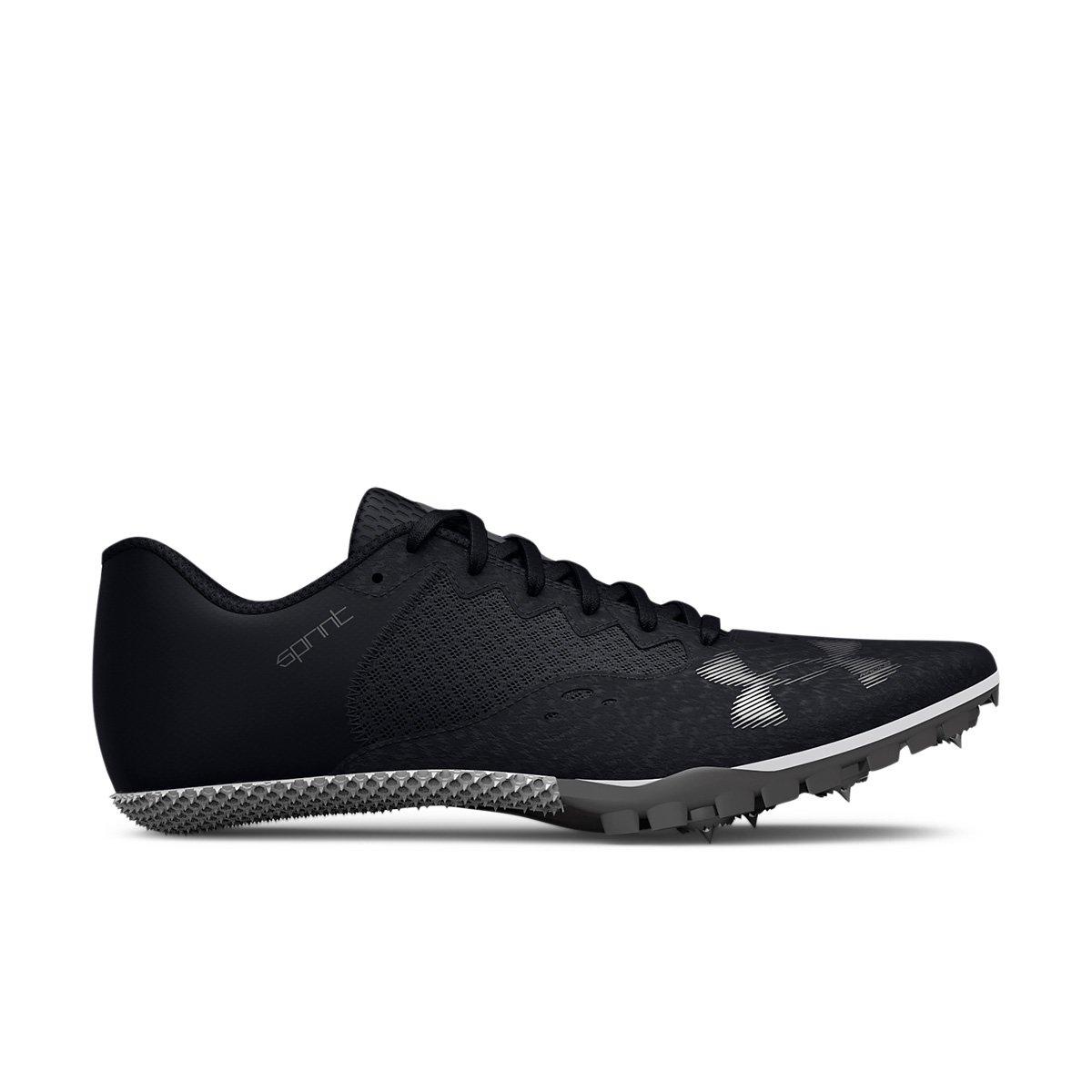 Under Armour Kick Sprint 4 "Black/White" Unisex Track Spike - BLACK/WHITE Thumbnail View 1