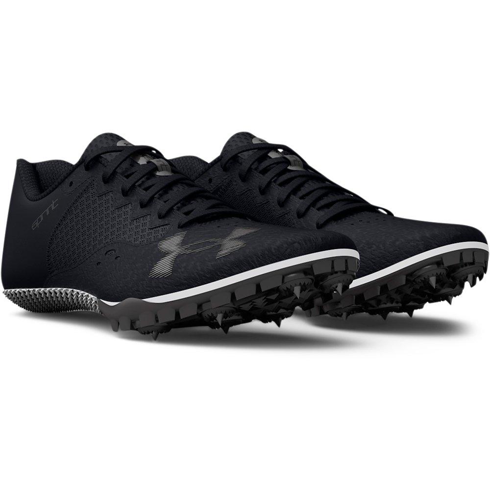 Under Armour Kick Sprint 4 "Black/White" Unisex Track Spike - BLACK/WHITE Thumbnail View 3